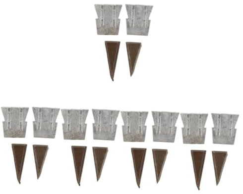 Homoyoyo 5 Ensembles Coin De Marteau De Coin Conique pour Meuleuses À Marteau Lames Utilitaires Coin De Manche De Marteau Bushcraft Coin De Remplacement pour Haches De 4 pièces * 5