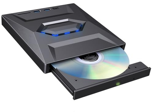 Storage Bag Lettore DVD esterno USB 3.0 Tipo C Lettore ROM Drive DVD portatili Masterizzatori per PC desktop portatile Win11/10/8/7 Lettore Bluray