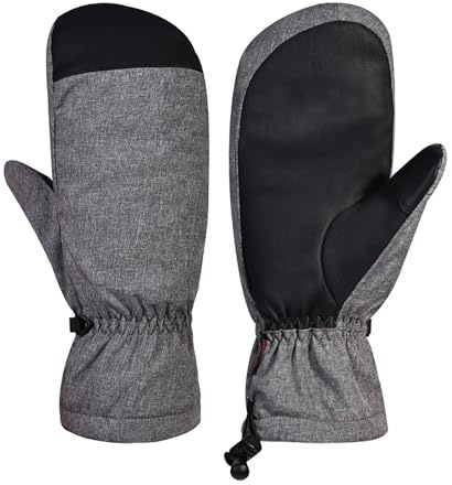 Elnwnnkc Guanti da sci per uomini e donne, guanti invernali, resistenti all'acqua, caldi per touchscreen, guanti da snowboard, guanti da motoslitta, guanti touchscreen, guanti invernali