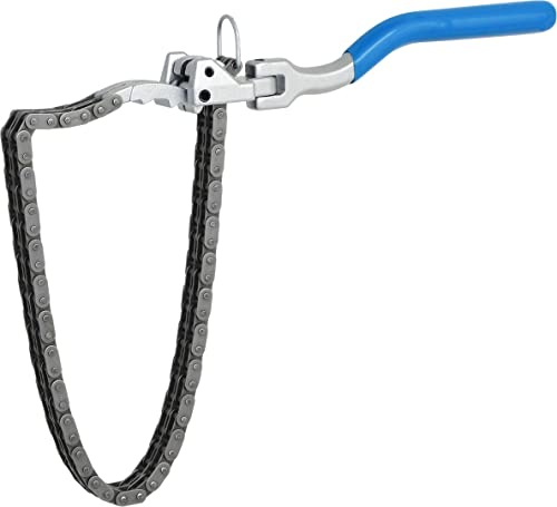 KS Tools 150.9376 - Clé à chaîne pour filtre à huile jusqu'à 165mm - Finition En Chrome Vanadium