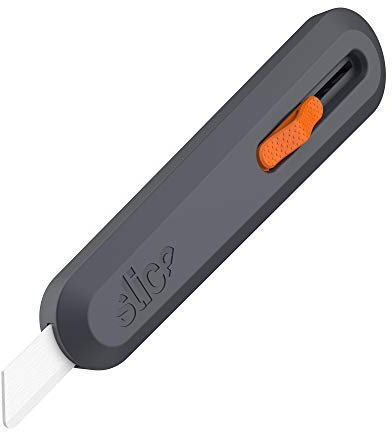 Slice 10550 5 Position Manual Locking Blade Safe Ceramic Blade Utility Knife (1 Pack), Orange