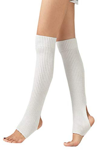 ACVIP dam flicka ballettstol med hälhål benvärmare barn balett stulpen legvärmare