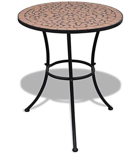 vidaXL Bistro Tavolo Mosaico Ceramica Terracotta Esterna Giardino Patio Caffè Caffè