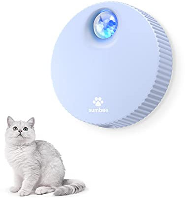 Sumbee Cat Litter Deodorizer, Smart Pet Odor Eliminator Machine, Rechargeable Smell Remover, Unscented Dust-Free, Versatile Function to Purify Odors from Pet House, Toilet, Wardrobe, USB Powered, Blue
