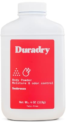 All-Natural Body Powder - Moisture & Odor Control, Sweat Absorbing, Anti-Chaffing, Talc-Free, Prevents and Eliminates Body Odor Naturally - Seabreeze Fragrance