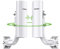 AdaLov CPE366 Gigabit Wireless Bridge with Bracket Mounts, 5.8G Point to Point WiFi Bridge Outdoor, 16dBi High-Gain Antenna Ethernet Bridge with 100/1000Mbps LAN Port Extend Internet up to 3KM, 2-Pack