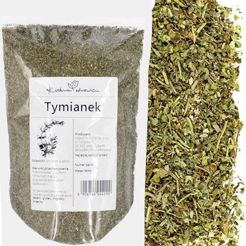 Thymian getrocknet 250g – Intensiv & aromatisch | Ideal für mediterrane Gerichte, Suppen & Fleisch | Naturbelassen & ohne Zusätze | KUCHNIA ZDROWIA
