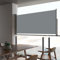 Gecheer Auvent Latéral Rétractable de Patio 60x300 cm Gris, Paravent Extérieur Store Latéral, Protection de l'intimité et Vent, Abri Solaire Extensible Brise Vue pour Balcon, Terrasse