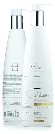 Sali di Ischia Pro [ 500ml ] - Latte Detergente Multiattivo - Detergente Viso, Collo, Decoltè - Azione Antiage - Acido ialuronico, Olii naturali, Alfa idrossiacidi, Acqua termale.