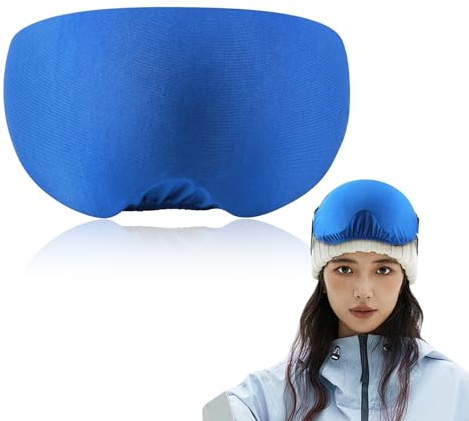 WEESTAAMO Funda protectora de microfibra para gafas de esquí, protección contra arañazos, unisex (talla única), color azul