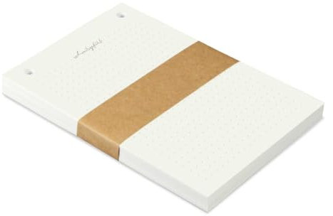 blöggchen - Nachfüllpack Notizzettel DIN A6 gepunktet kariert gut beschreibbar 100 Blatt Design