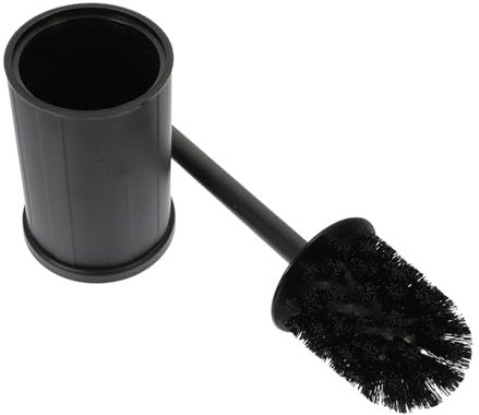 QUMIIRITY 1 Set Brush Bathroom Green Handled Clog Flapper Flush Liquid Drain Unbleached Non Spray Lid Wand Bin Bidet Loo Garbage Rim Accessories Soap Black Iron