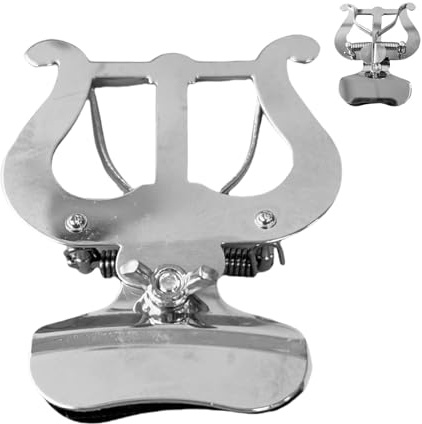 Supporto a clip per trombone, strumento musicale e apparecchiature acustiche, regolabile, antiscivolo, con doppio meccanismo, accessorio per strumenti musicali per trombone