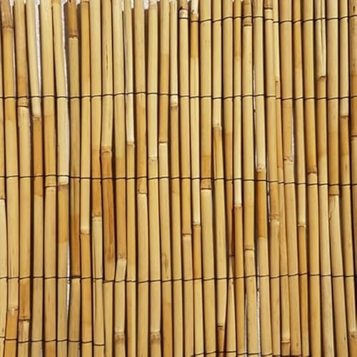 Generico VERDELOOK | Arella Cina Premium Quality in Cannette di Bamboo Pelato, Diametro 6 mm, 2x5 M, bambù per coperture gazebi Recinzioni e Decorazioni+