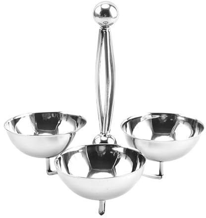 DXEHSEUY Ensemble de bols de service à 3 sections pour plats d'accompagnement, desserts, fruits B, style B