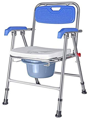 HUOQILIN Duschkabine Stuhl Aluminiumlegierung Anti-Rutsch-Klapp-WC Nachttisch Bad Stuhl Sitzbad Duschstuhl Für ältere Menschen Schwangere Frauen Behinderte Menschen