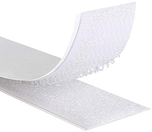 KLEBESHOP24 KLETTBAND-SET SELBSTKLEBEND für Außenbereich | Extra stark | Mit Acrylat-Klebstoff | Hitzebeständig | UV-beständig | Farbe, Länge, Breite wählbar