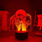 3D Nachtlicht Anime My Hero Academia Refit Schlafzimmer Lampe Dekoration Atmosphäre Kind Geburtstagsgeschenk Bunte LED-Illusionslampe-7 Farben Keine Fernbedienung