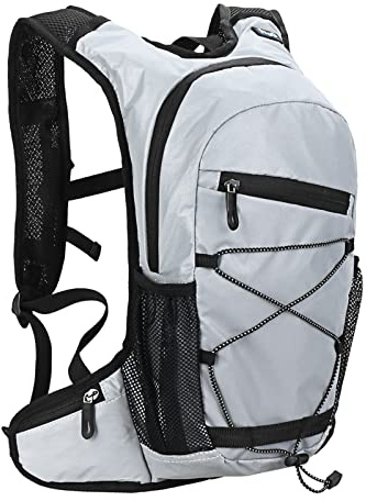 ERYUE Sacoche vélo, 8L Haute visibilité réfléchissant Cyclisme hydratation Sac à Dos Sports de Plein air Course à Pied randonnée Sac à Dos Voyage Sac à Dos Sac à bandoulière