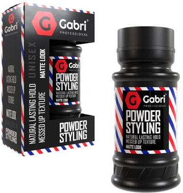 Gabri Hair Styling Powder Wax 21g | Volumizing Thickening Dust Powder | Flexible Hold | Maximum Control | Texturising Powder for Men & Women Wax_Powder_MatteLook_1 (Matte Look, 21 g (1er Pack))