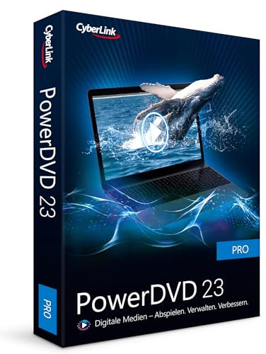 CyberLink PowerDVD 23 Pro Universelle Medienwiedergabe und -verwaltung Lebenslange Lizenz BOX Windows 10/11 [Box]