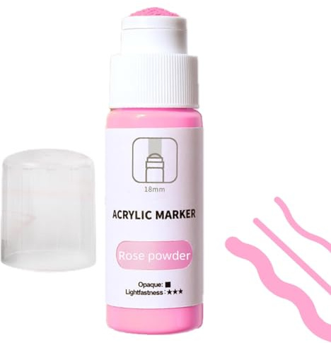 Marcador de grafiti con mopa - Punta de grafiti de 18mm a base de agua - Marcador de grafiti permanente e impermeable de 60ml para murales, lienzo, metal, vidrio, papel