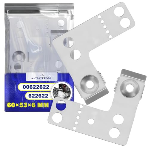 2 Stück Halterungen für Geschirrspüler Links und Rechts mit dem Originalcode 622622 00622622 für Bosch für Balay für Siemens für Constructa für Neff - MONTERAL