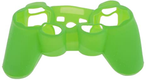 Grön silikon skyddande skal fodral för Sony PS3 Controller