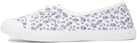 Lilley Phoebe Women's White Floral Canvas - Size 3 UK - White