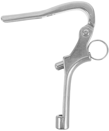 Abaodam Gancio Apribile in Acciaio Inox Marino con Sgancio Rapido e Chiusura Automatica Resistente per Ancoraggio Barche Ormeggio e Accessori Yacht Adatto a Cordame di Diverse Dimensioni