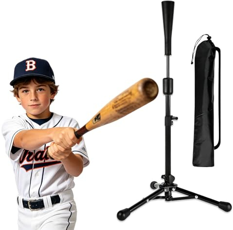 BORDEAG Baseball & Softball Batting Tees,Treppiede da Baseball,Attrezzature per l'allenamento Baseball , Tee da Baseball per colpire supporto palla da baseball portatile per migliorare swing