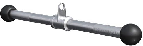 GORILLA SPORTS® Barre de Traction pour Biceps et Triceps - Rotatif, Chromé, Embouts en Caoutchouc, Max 200kg - Triceps/Biceps, Traction Musculation, Barre Tirage Musculation, Poulie