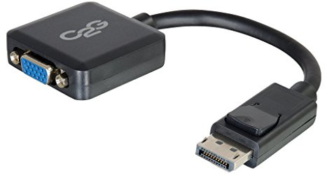 C2G / Cables to Go 54323 DisplayPort Male to VGA Female Adapter Converter, Bl
