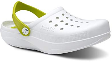FELIZ CAMINAR - Zueco Sanitario Kinetic Blanco/Pistacho, 38