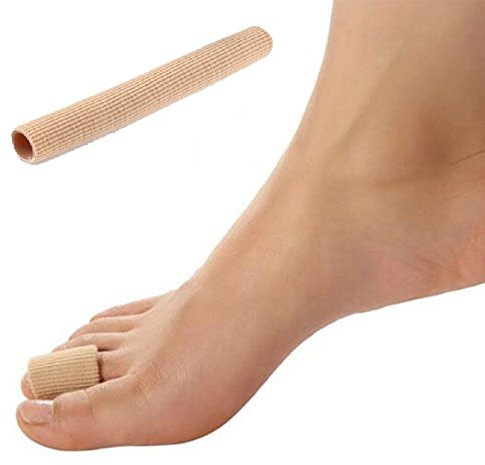 1 Fascia per dita dei piedi, tubolare, in silicone esclusivo, protezione da pressione