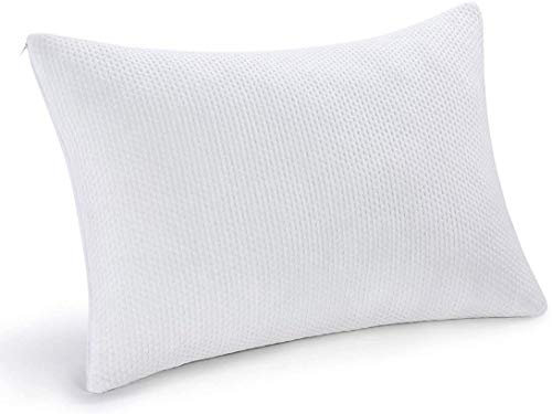PillowLY Orthopädisches Nackenstützkissen mit Memory Foam - ideal bei Rückenschmerzen zur Unterstützung der HWS, 2-Zonen (weich und hart), Kissen für Bauch-, Rücken- und Seitenschläfer