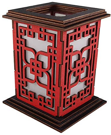 Tanno Design® Japan Kerzenhalter Ayu mit Teelichtfunktion in rot/schwarz