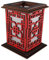 Tanno Design® Japan Kerzenhalter Ayu mit Teelichtfunktion in rot/schwarz