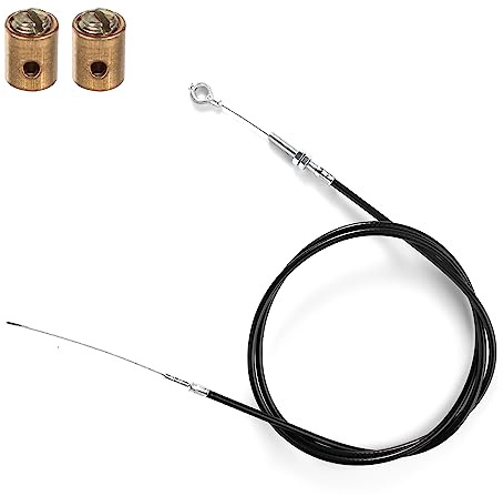Cavo Acceleratore Go Kart, 180cm Guaina Cavo Acceleratore con Estremità Cavo 2pz Kit Riparazione Cavo Acceleratore Compatibile con Predator Go Kart 212cc Motore GX160 GX200