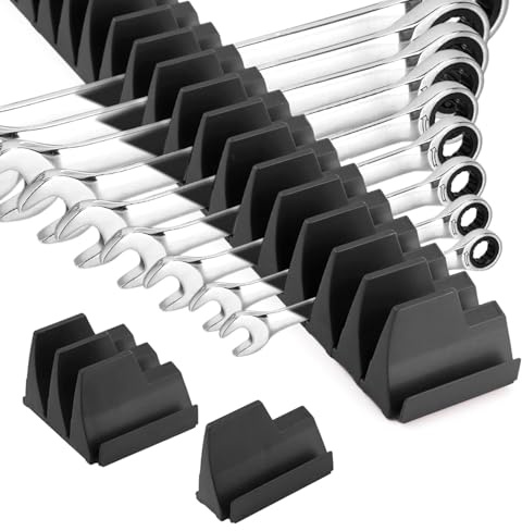 Organizzatore per chiavi, supporto magnetico flessibile per chiavi, tiene fino a 40 chiavi, migliora l'efficienza del portachiavi magnetico, supporto a morsetto a parete per cassetta degli attrezzi