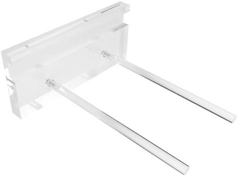 Sosoport Clear Acrylic Display Stand for Kitchen Counter Sturdy Recipe Book Holder and Easel for Plates Menus Magazines Photos Tablets Compact Versatile Desktop Display