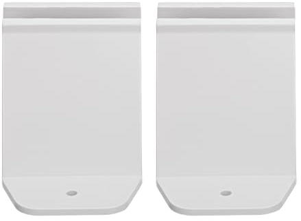 UKCOCO 2piezas Base Soporte para Valla Jardín Unidades Accesorio Plástico para Cercas Pequeñas Base Estable y Resistente con Orificios De Fijación para Césped y Exteriores Blanco