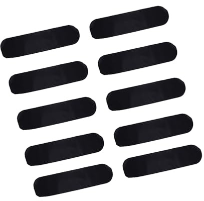 Fdit Juego de Cintas de Agarre para Longboard con 10 Hojas para Scooters, Papel de Lija para Patinadores Avanzados (Borde redondo)