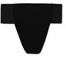 Capezio Men's Quilted Cotton Panel Thong Dance Belt, Black, X-Large