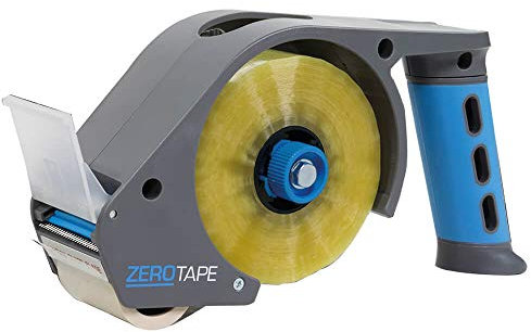 ZeroTape® FIRST Packband Handabroller mit maximalen Komfort - innovativer Paketbandabroller für das zerotape® Klebeband
