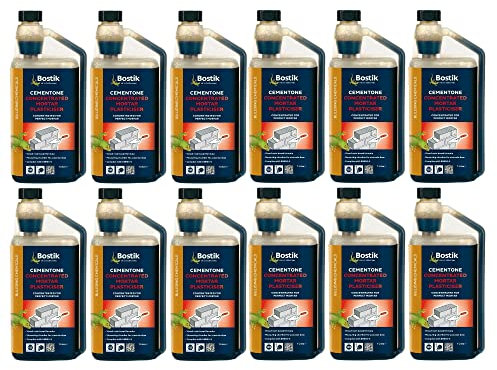 12 x BOSTIK Cementone 1 Litre Concentrated Mortar Plasticiser Optimix