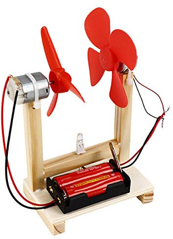Bricolage Générateur De Vent Jouet Petit Moteur Éoliennes Verticales Jouet Kit De Générateur d'Énergie Unique Kit De Modèle De Générateur d'Énergie Électrique Éducatif
