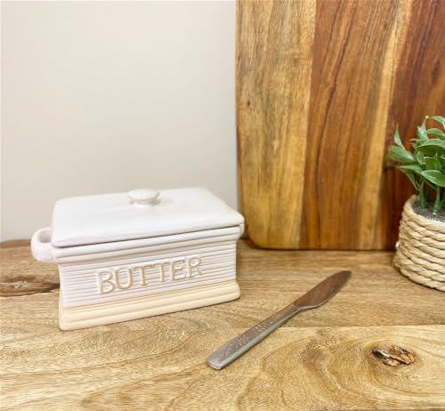 Ceramic Butter Dish with Lid