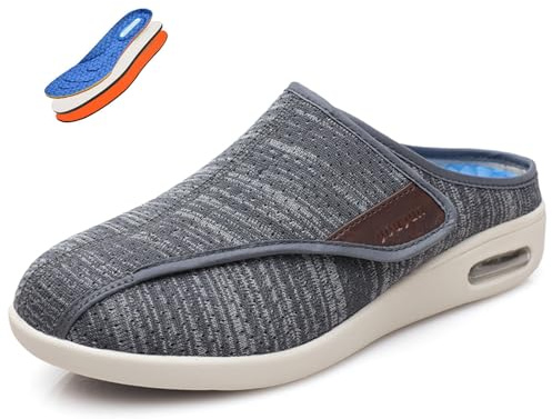 EIASER Chaussure Diabétique Femme, Réglable Large Confort Chaussures Orthopédiques Diabétiques, Sneaker Léger Âgé Chaussures Très Larges pour Les Pieds Gonflés De L'arthrite Œdème