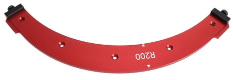 Gabarit de Routeur de Gabarit de Rayon en Alliage D'aluminium, Routage D'angle pour le Travail du Bois, Outil Auxiliaire de Coupe D'arc R200 pour Armoire